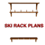 diy ski rack project with free plans