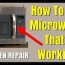 how to repair a microwave oven that is