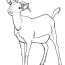 free goat coloring page