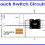 touch lamp switch circuit using timer