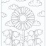 free flowers coloring pages print and