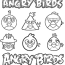 angry bird characters coloring page