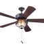 matte bronze led ceiling fan