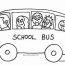 school bus safety coloring pages clip