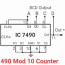 7490 decade counter circuit mod 10
