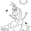 frozen free printable coloring page
