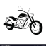 chopper motorcycle royalty free vector
