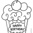 birthday balloon coloring page