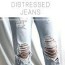 how to distress jeans 5 different