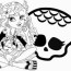 monster high coloring pages 100