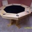 wormy maple octogon poker table by