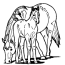 horse and pony coloring page coloring