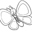 cartoon butterfly coloring pages