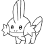 cute mudkip pokemon coloring page