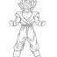 goku in dbz coloring page anime