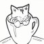 newborn kitten coloring pages
