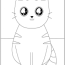 cute kitty coloring pages kids