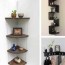 design ideas for diy corner shelves