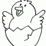 free easter chick coloring page
