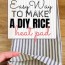 diy microwavable rice heating pad
