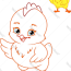 chicken coloring page royalty free