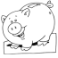 coloring page piggy bank free