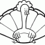coloring page of a turkey for preschool