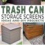 garbage cans storage ideas