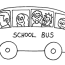 school bus color pages coloring home