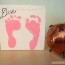 baby footprints keepsake painting