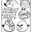 coloring pages of angry birds