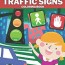 traffic signs coloring book simple