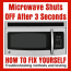 microwave oven shuts off after 2 or 3