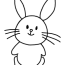 cute rabbit coloring page free