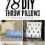 diy throw pillow tutorials 18 great