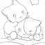 kawaii kittens coloring pages
