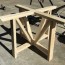 round trestle dining table free diy