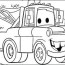 preschool free disney car coloring page
