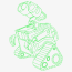 wall e coloring pages transparent png