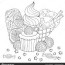 coloring page with cake cupcake candy