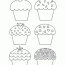 free printable cupcake coloring pages
