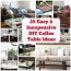 25 diy coffee table ideas