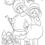 christmas card victorian coloring pages