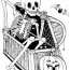 15 halloween skeleton coloring pages