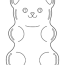 printable gummy bear coloring page