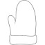 coloring page mitten vector images