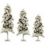 snowy alpine artificial christmas trees