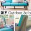 plywood couch build a diy outdoor