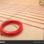 heating red electrical cable wire roll