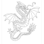 detailed japanese dragon coloring page